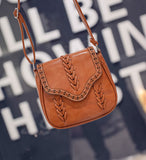 REPRCLA Newest Fashion Bag Weave PU Leather Handbags Crossbody