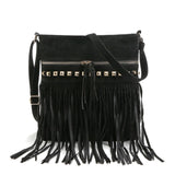 REPRCLA Fashion Rivet Tassel Women Shoulder Bags