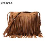 REPRCLA Tassel Decoration Women Shoulder Bag