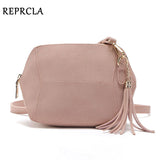 REPRCLA Fashion Matte PU Leather Candy Color Crossbody Bag