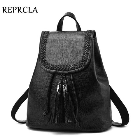 REPRCLA Fashion Tassel Women Backpacks School Bags for Girls