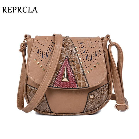 REPRCLA Vintage Hollow Out Women High Quality Crossbody