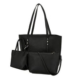 REPRCLA Litchi Pattern Three Pieces Women Bag
