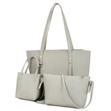 REPRCLA Litchi Pattern Three Pieces Women Bag