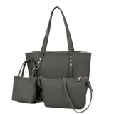 REPRCLA Litchi Pattern Three Pieces Women Bag