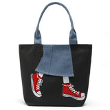 REPRCLA Large Size Women Bag High Quality Canvas Handbags