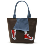 REPRCLA Large Size Women Bag High Quality Canvas Handbags
