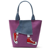REPRCLA Large Size Women Bag High Quality Canvas Handbags