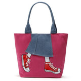 REPRCLA Large Size Women Bag High Quality Canvas Handbags