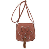 REPRCLA Brand Designer Tassel Women Bags Rivet Flower Crossbody