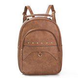 REPRCLA Vintage PU Leather Women Backpack