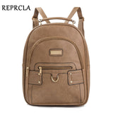 REPRCLA High Quality Women Backpack PU Leather