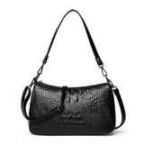 REPRCLA Luxury Designer Alligator Pattern Handbags Women Shoulder Bag