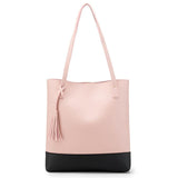 REPRCLA Leather Handbag Tassel Women Shoulder Bag